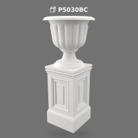 Polyurethane Decorative Urn and Pedestal Column Set