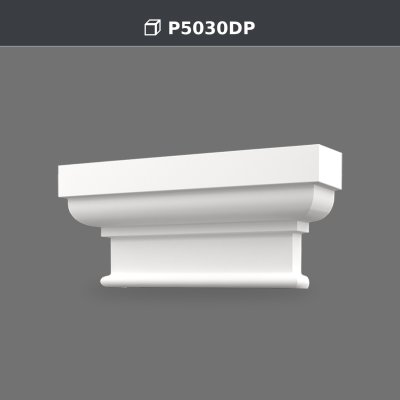 Polyurethane Pilaster Capital Column Head Model