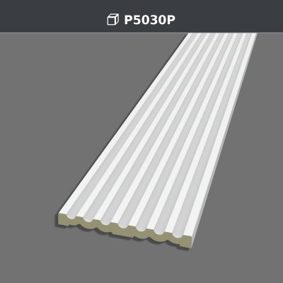 Decorative Polyurethane Fluted Pilaster Column Panel