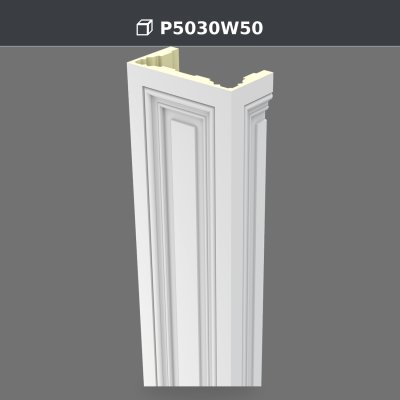 Polyurethane 15x30x240 cm Decorative Pilaster Column