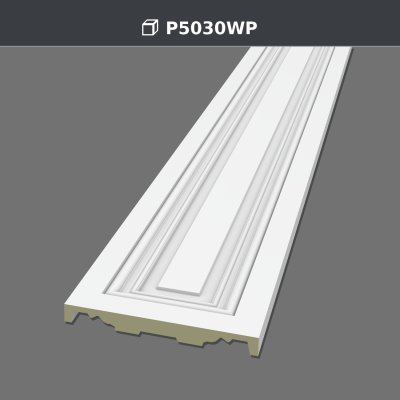 Polyurethan fladt ansigt dekorativt pilaster panel