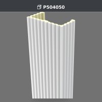 Polyurethane Decorative Material Fluted Pilaster Column 20x40x240 cm