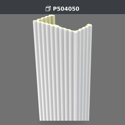 Polyurethane Decorative Material Fluted Pilaster Column 20x40x240 cm