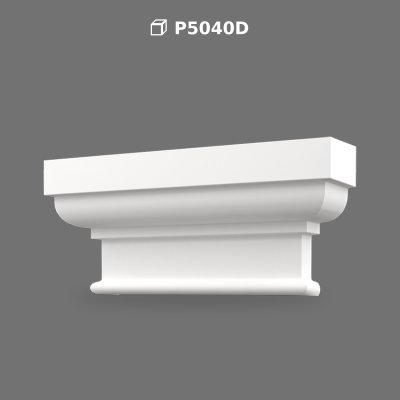 Polyurethane Pilaster Column Capital Decorative Models
