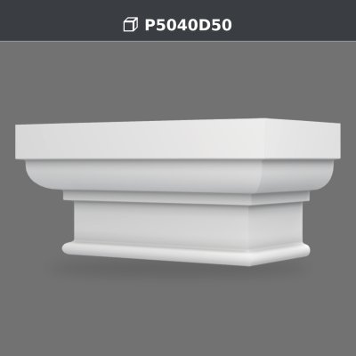 Polyurethane Pilaster Column Detail 28x56x26 cm
