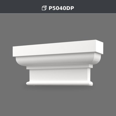 Polyurethane Pilaster Column Capital Decorative Models