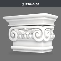 Polyurethane decorative material Pilaster Ionic Capital 30x60x41 cm – P5040I50