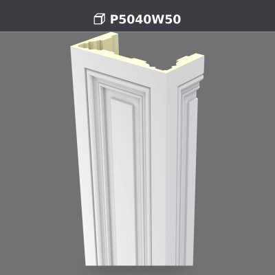 Polyurethane Pilaster Column for 240 cm Wall Design