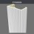 P505050 Polyurethane Fluted Pilaster Column 25x50x240 cm, product view