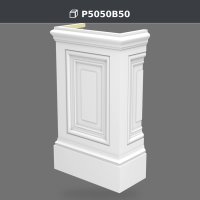 Polyurethane Pilaster Column Base, 28 x 55 x 94 cm – P5050B50