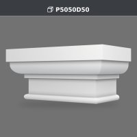 34x69x32 cm Polyurethane Pilaster Column Capital Detail – P5050D50