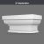 P5050D50 34x69x32 cm Polyurethane Pilaster Column Capital Detail, product view