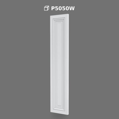 Polyurethane Decorative Flat Panel Pilaster Column