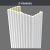 P506050 Polyurethane Fluted Pilaster Column, 30 x 60 x 240 cm, product view