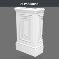 Polyurethane Decorative Material Pilaster Column Base 33x66x109 cm – P5060B50