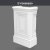 P5060B50 Polyurethane Decorative Material Pilaster Column Base 33x66x109 cm, product view