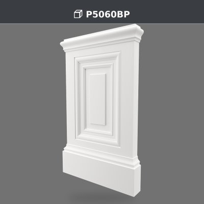 Polyuretanový pilastrový stĺpový podstavec pre architektonickú dekoráciu P5060BP
