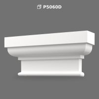Decorative Poliüretan Pilaster Column Capital for Walls