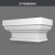 P5060D50 Polyurethane Decorative Pilaster Column 42x84x38 cm, product view