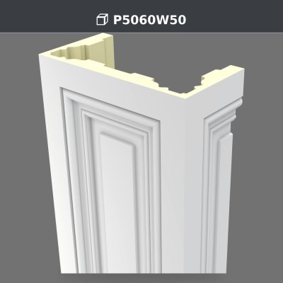 P5060W50 Polyurethane Decorative Pilaster Column 30x60x240 cm, product photo