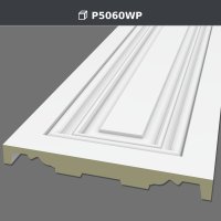 Polyurethane Flat Panel Pilaster Column Wall Decor