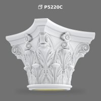 Polyurethane Classical Column Capital with Scroll Volutes