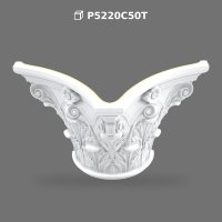 Decorative Polyurethane Column Capital with Acanthus Leaf Detail