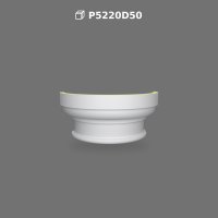 Decorative Polyurethane Half Column Capital Base Profile