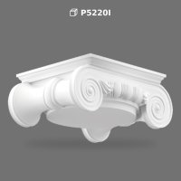 Classical Polyurethane Column Capital for Decorative Pillars