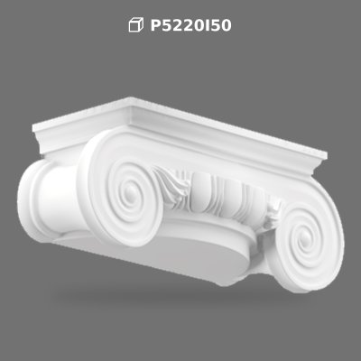 Decorative Polyurethane Column Capital with Volute Motifs