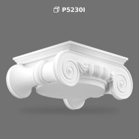 Polyurethane Ionic Column Capital Pillar Head Model
