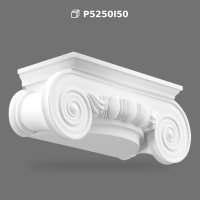Polyurethane Ionic Column Capital Decorative Architectural Header