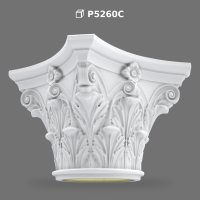 Ornate Polyurethane Column Capital Decoration Model