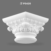Decorative Polyurethane Column Capital Model P5420