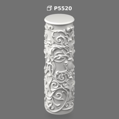Decorative Poliüretan Column Shaft and Pedestal Model