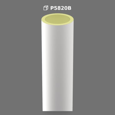 Poliüretan Decorative Smooth Round Column Shaft