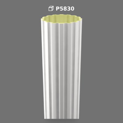 Decorative Polyurethane Fluted Column Shaft Model