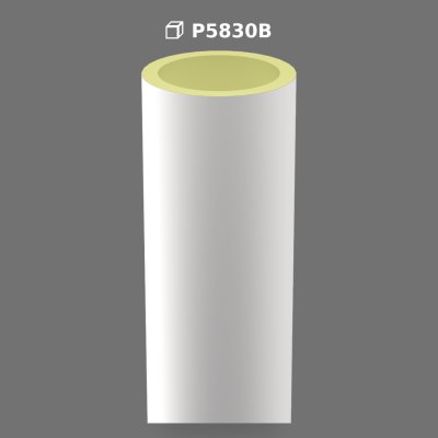 Poliüretan Decorative Smooth Column Shaft 30x240 cm