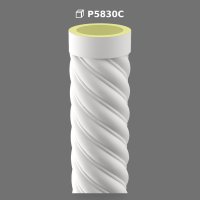 Poliüretan Decorative Spiral Column Design
