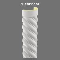 Poliüretan Decorative Spiral Column Shaft Segment