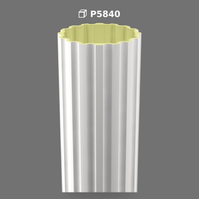 Fluted Poliüretan Column Shaft for Interior and Exterior Decor