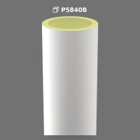 Smooth Polyurethane Column Model for Architectural Decoration