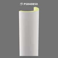 Smooth Poliüretan Half Column Shaft for Wall and Facade Decor