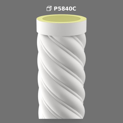 Polyurethane Spiral Column Body for Architectural Decor