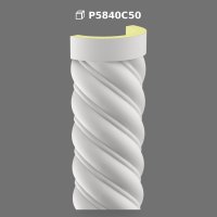 Polyurethane Spiral Half Column P5840C50 Decor