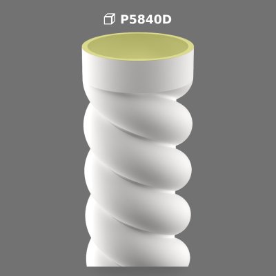 Decorative Polyurethane Spiral Column Model 400x2400mm