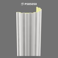 Fluted Half Column Shaft P585050 Decorative Wall Element