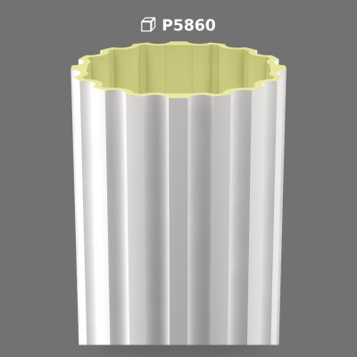 Polyurethane Fluted Column Shaft Model P5860