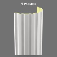 Decorative Polyurethane Fluted Half Column Shaft