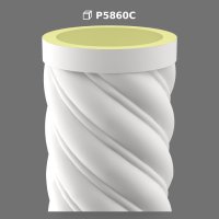 Polyurethane Spiral Column Body for Architectural Decoration
